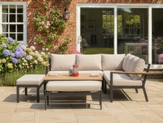 Nova - Heidi Deluxe Corner Sofa Dining Set with Square Rising Table - LOW STOCK