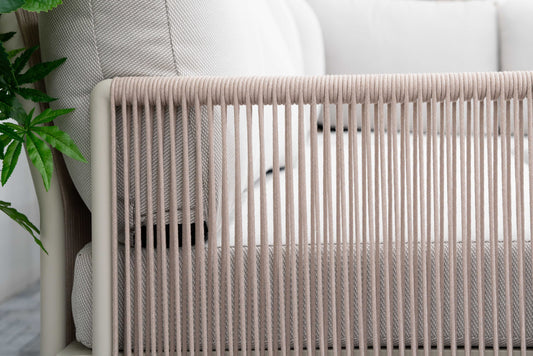 Nova - Hayden 2 Seater Sofa Set with Rectangular Coffee Table - Pebble