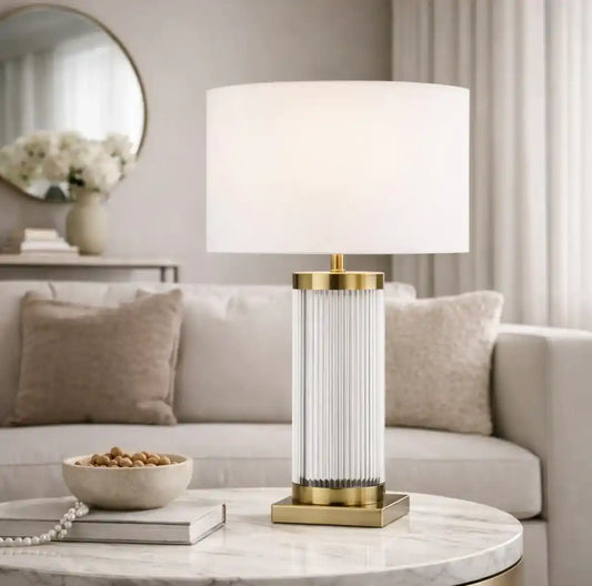 Nalita White And Gold Table Lamp