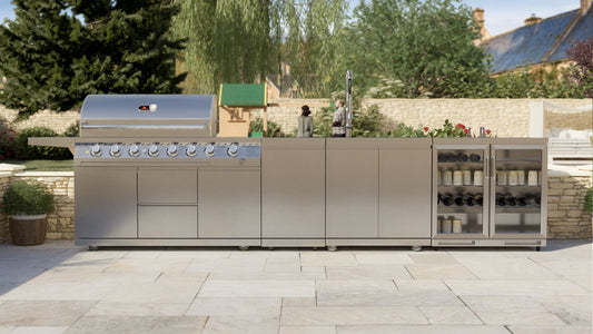 Whistler Grills - Oaksey 6 Burner Pre-Built Outdoor Kitchen