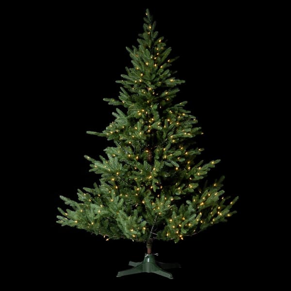 7ft Lit Rotating Xmas Tree