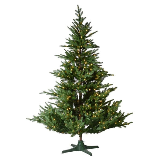 7ft Lit Rotating Xmas Tree