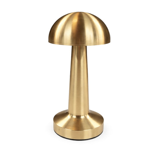 RECHARGEABLE TOUCH LAMP IN BRUSHED GOLD