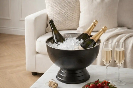 Olympus Black Finish Champagne Bowl