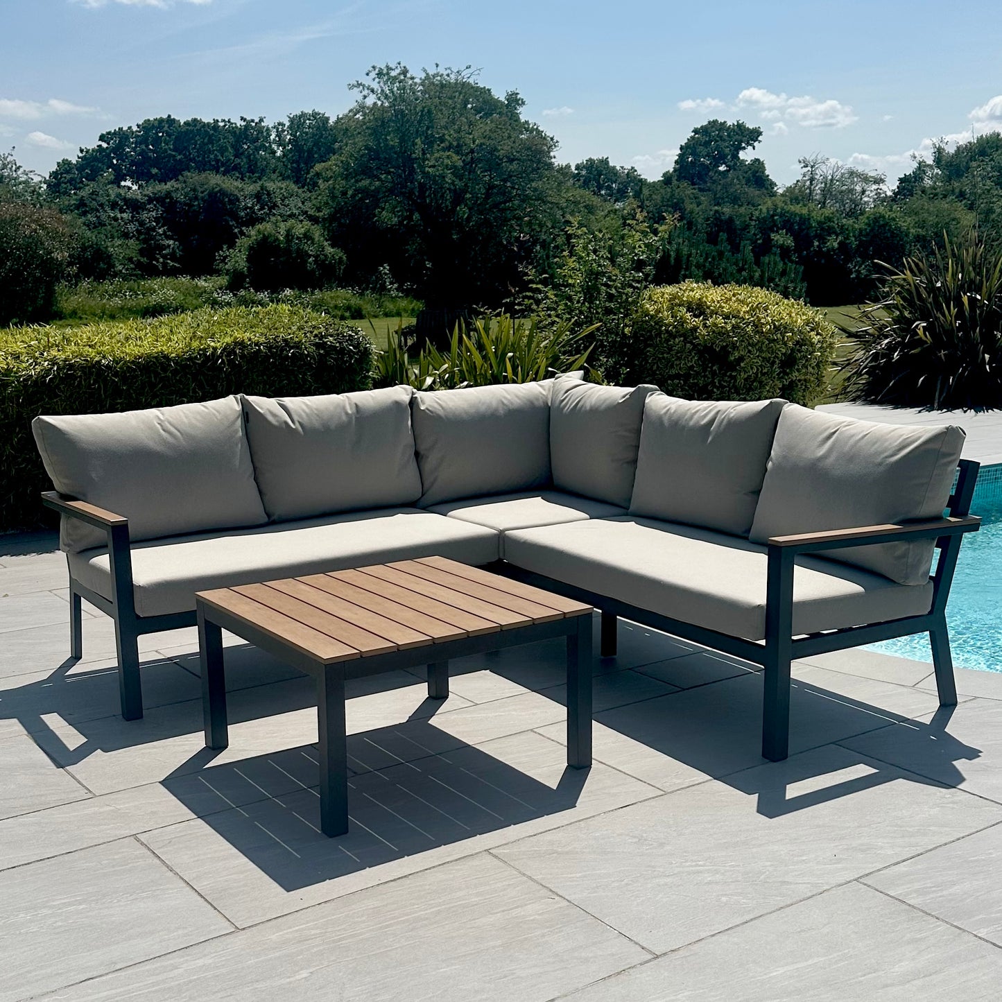 Nova - Heidi Corner Sofa Dining Set with Square Coffee Table - LOW STOCK
