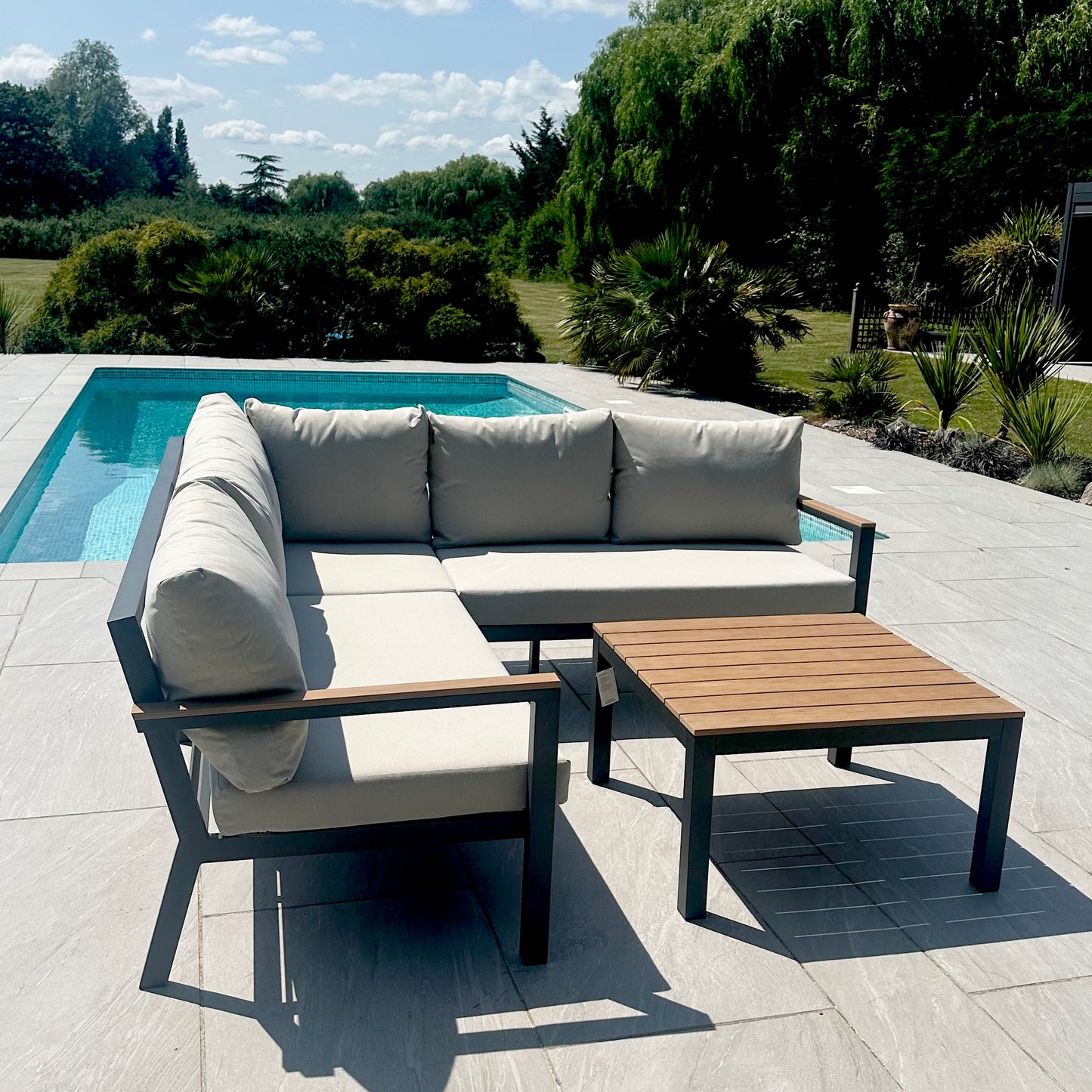 Nova - Heidi Corner Sofa Dining Set with Square Coffee Table - LOW STOCK