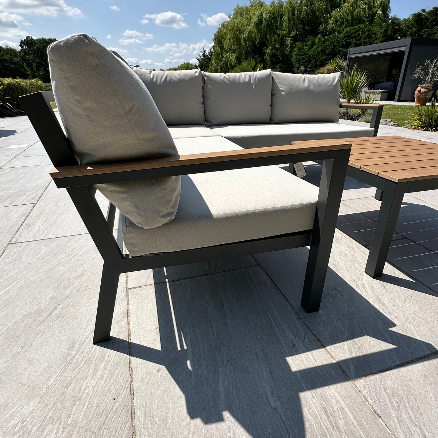 Nova - Heidi Corner Sofa Dining Set with Square Coffee Table - LOW STOCK