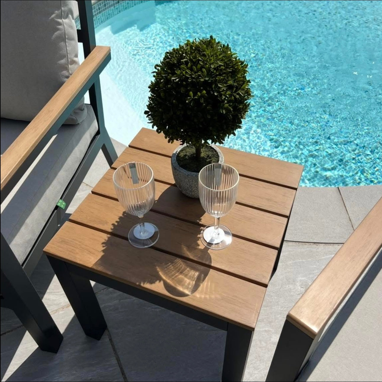 Nova - Heidi 5pc Lounging Set with Square Side Table - LOW STOCK