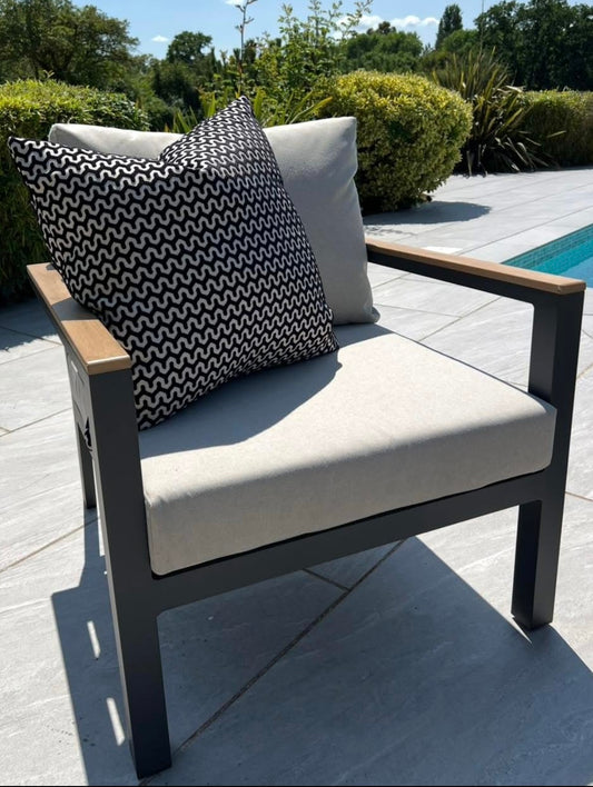 Nova - Heidi 5pc Lounging Set with Square Side Table - 2 SETS IN STOCK