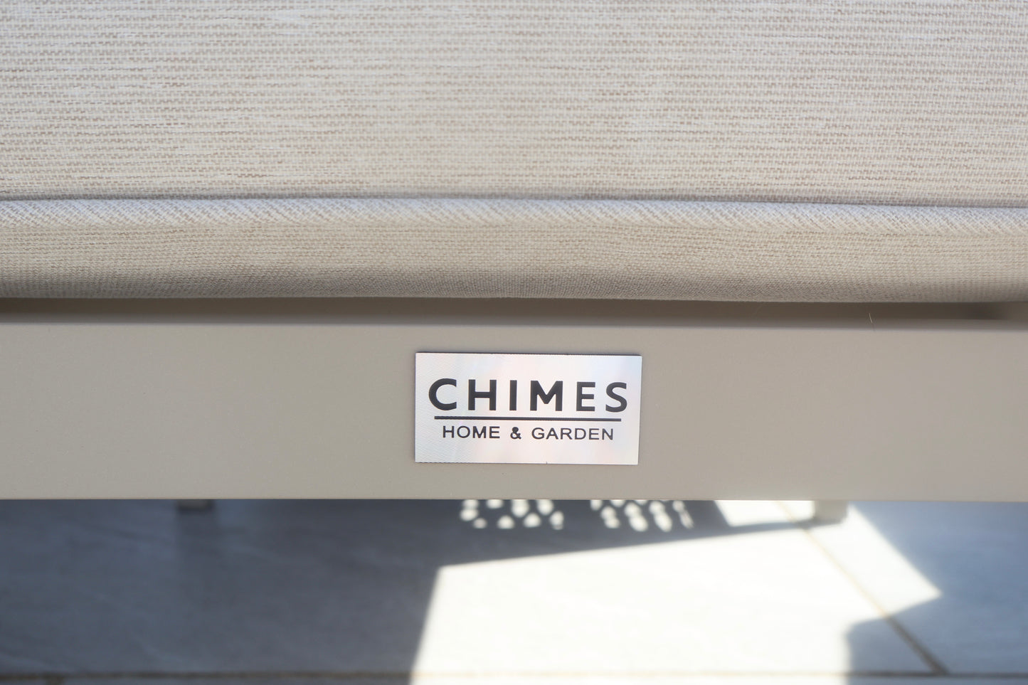 Chimes - Monaco Aluminium Compact Corner Dining Set with Firepit Table - Rope Weave - Cream