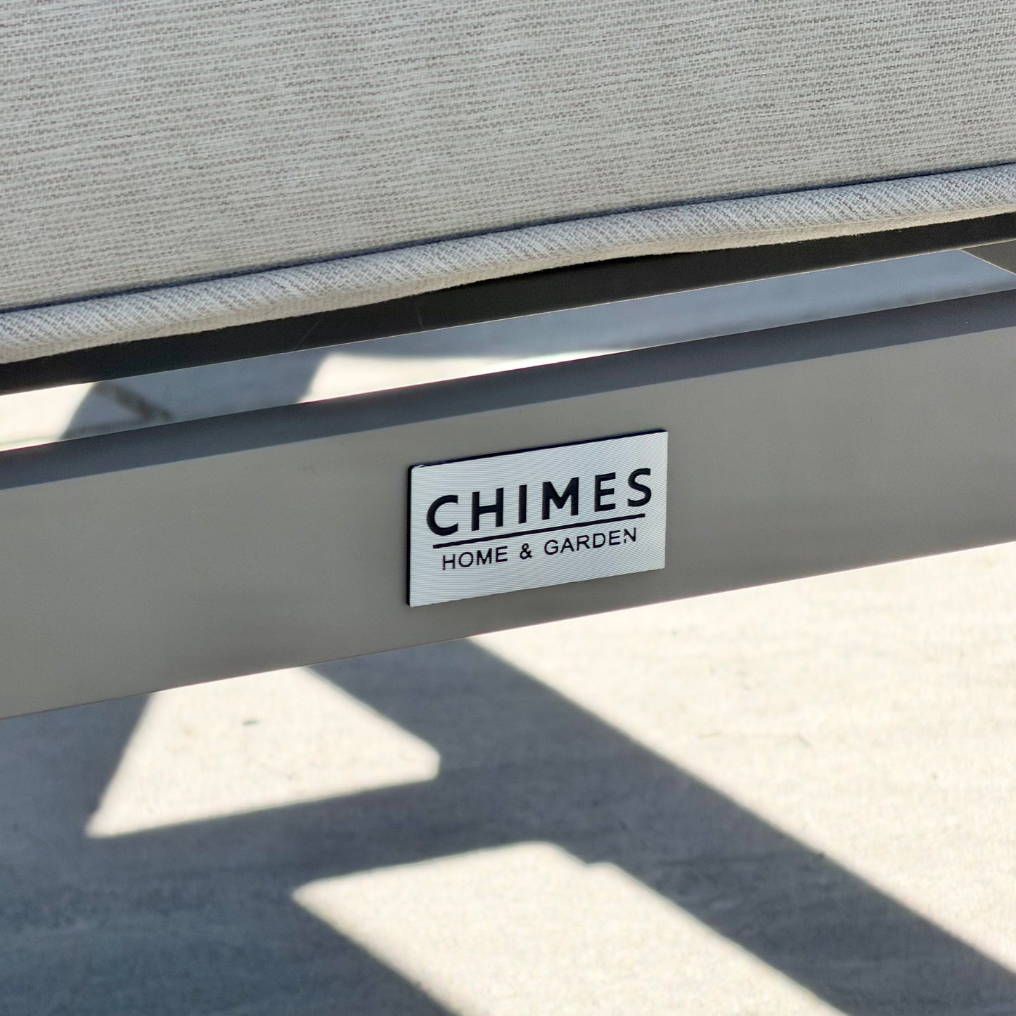Chimes - Seville Aluminium & Rope Casual Corner Dining Set - Left Hand - Champagne