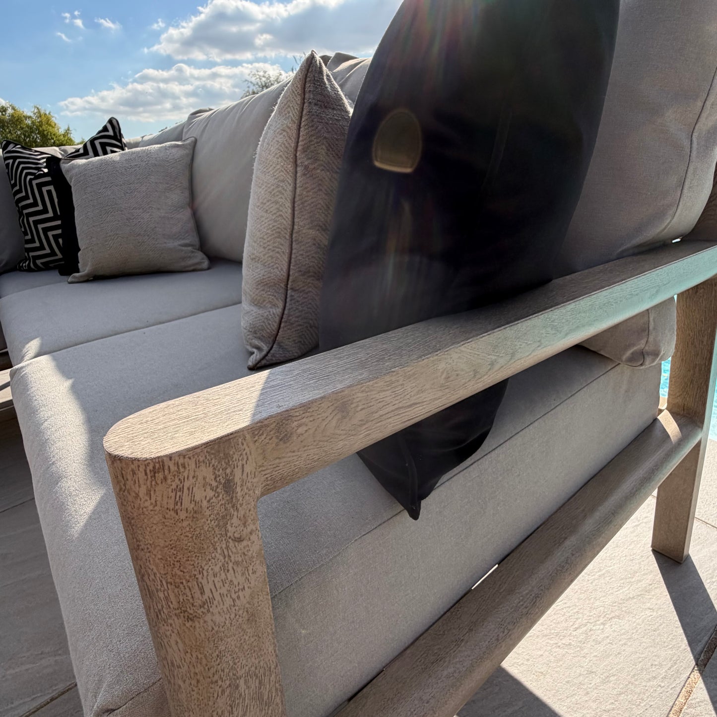 Nova - Eleanor Corner Sofa Set with Square Footstool