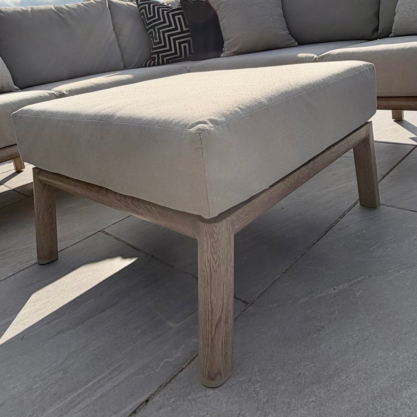 Nova - Eleanor Corner Sofa Set with Square Footstool