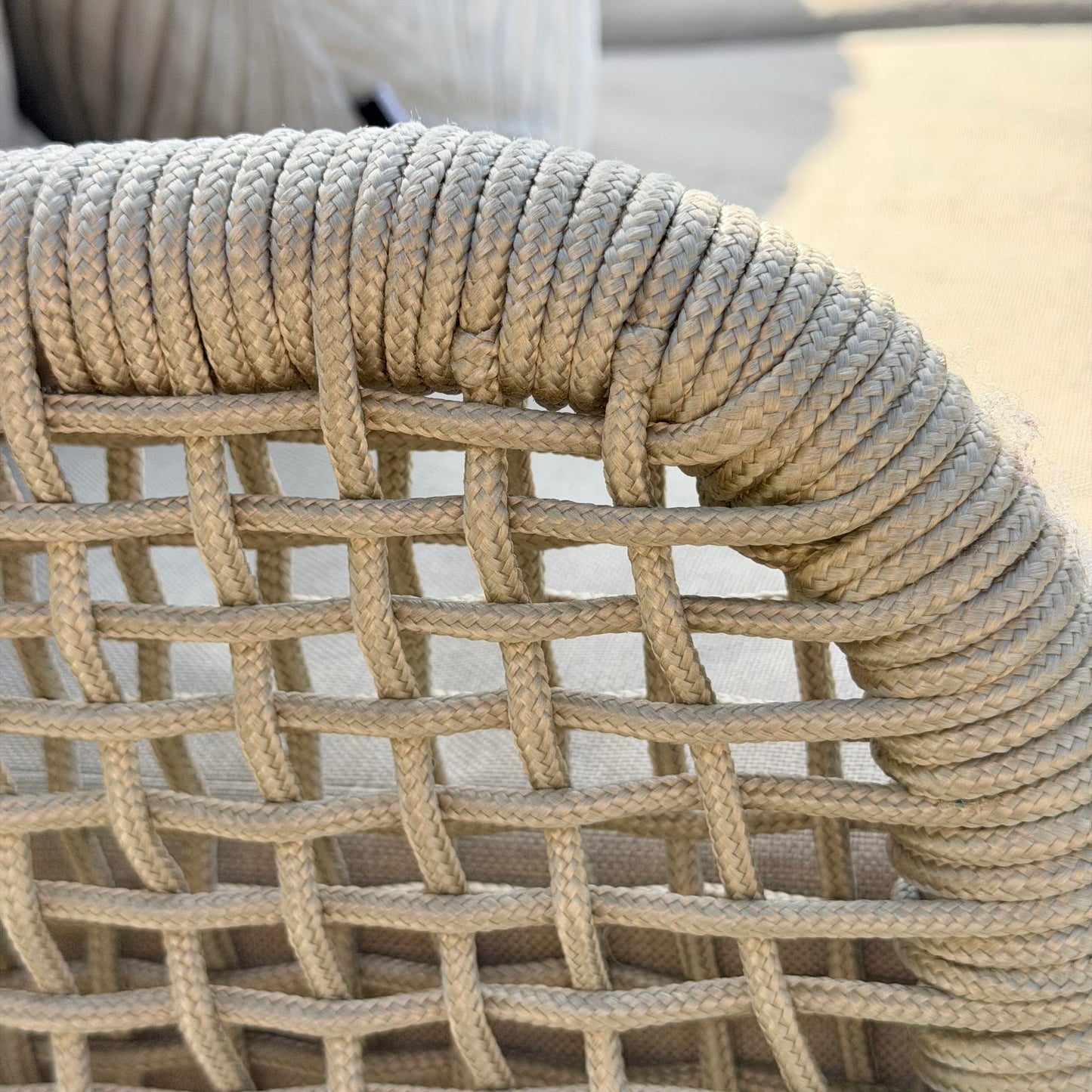 Nova - Summer Corner Sofa Set with Round Coffee Table & Side Table - Beige - LOW STOCK