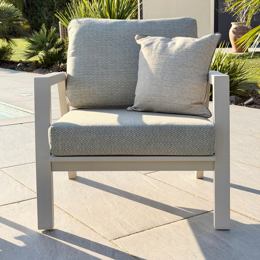 Nova - Phoenix 3 Seater Sofa Set with Rectangular Coffee Table - Pebble