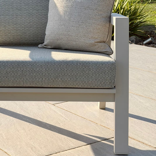 Nova - Phoenix 3 Seater Sofa Set with Rectangular Coffee Table - Pebble