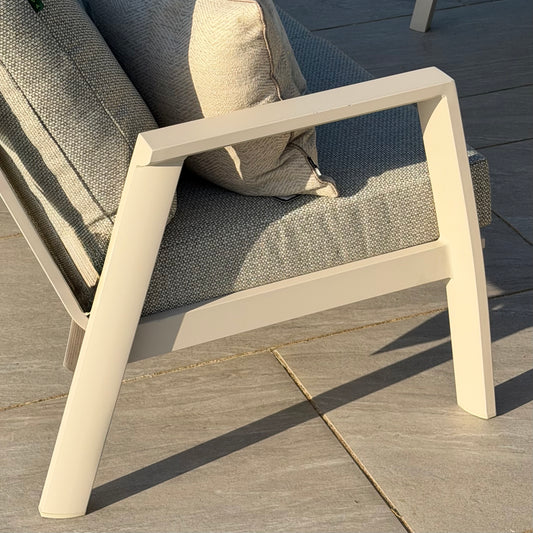 Nova - Phoenix 3 Seater Sofa Set with Rectangular Coffee Table - Pebble