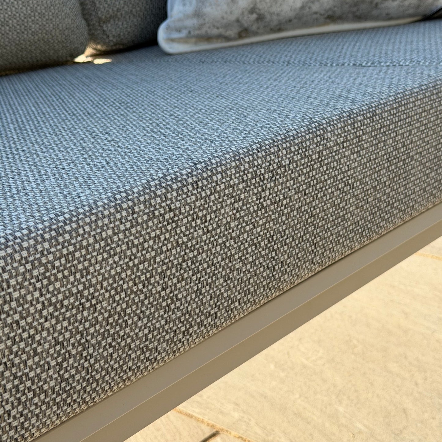 Nova - Phoenix 3 Seater Sofa Set with Rectangular Coffee Table - Pebble