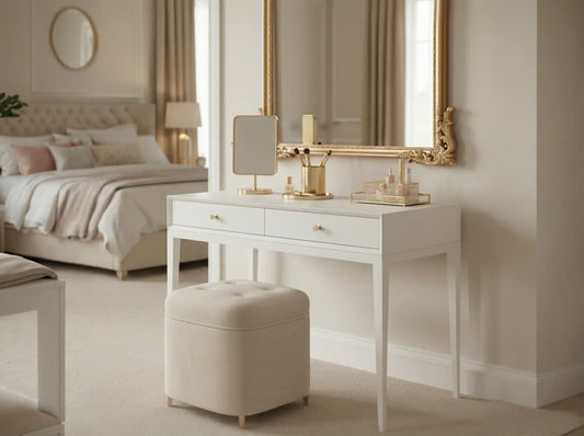 Remie RVA White Dressing Table