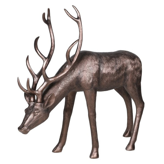 Bronze Grazing Deer