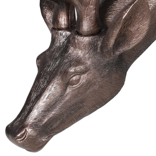 Bronze Grazing Deer