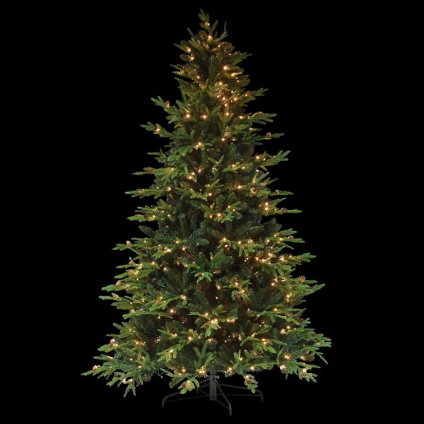 7.5ft. 560 LED Lit Tree with Pinecones
