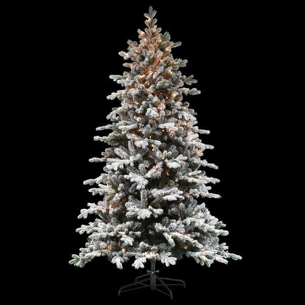 7.5ft. 500 LED Lit Flocked Tree