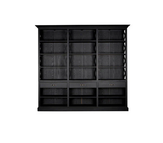 Libra Black Birchwood Large Cabinet