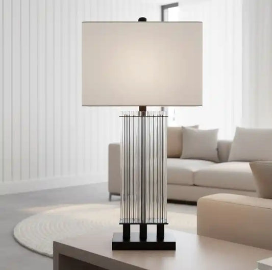 Eliza Table Lamp With Matte Black Base