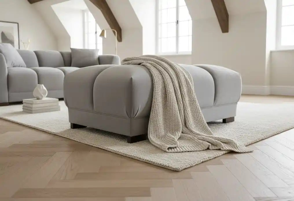 Kai Sofa Grey Footstool