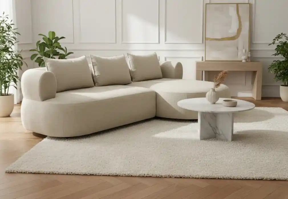 Sarro Beige Right Hand Corner Sofa