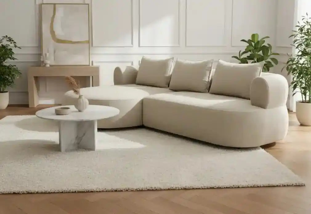 Sarro Beige Left Hand Corner Sofa