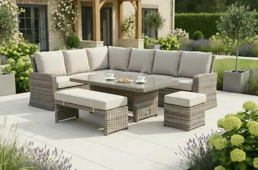 Chimes - Remo Corner Dining Set With Rising Table - Left Hand