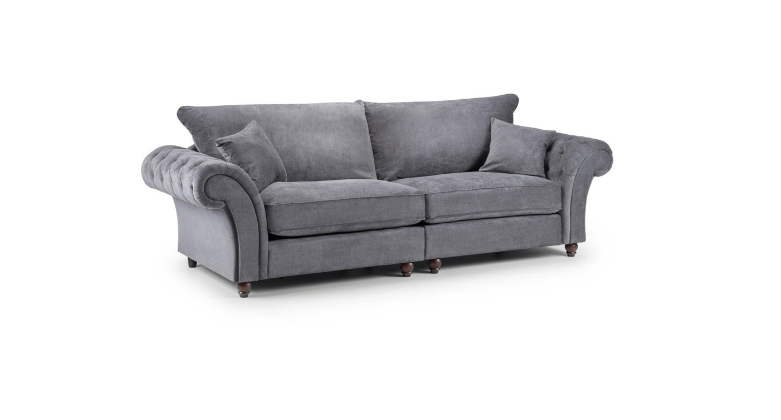 Chimes - Belvedere 4 seater sofa - Charcoal Grey