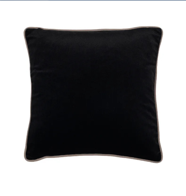 Chimes-Paul Moneypenny Twofaced Black & Cream Cushion 59 x 59