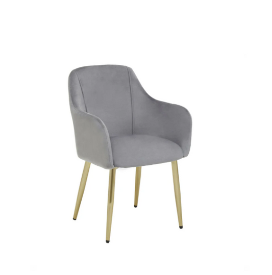 Dulcie Grey Velvet Dining Chair