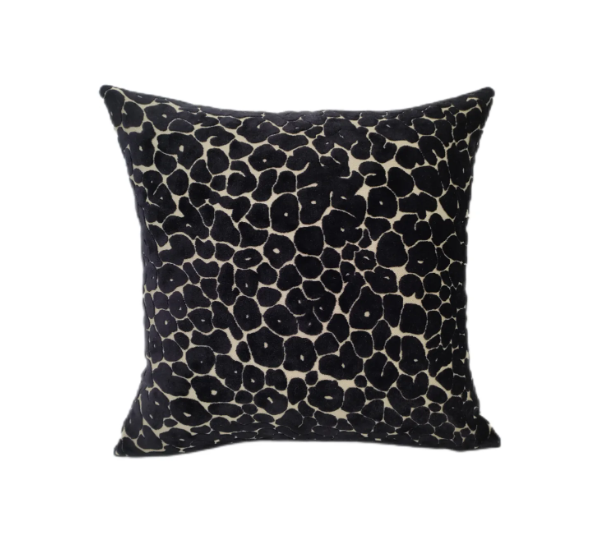 Chimes-Paul Moneypenny Spoton Black Large Cushion 56 x 56