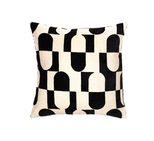 Paul Moneypenny Chillpill Black Large Cushion 56 X 56