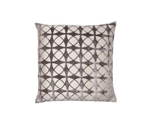 Chimes-Spiral Grey Cushion 56 x 56