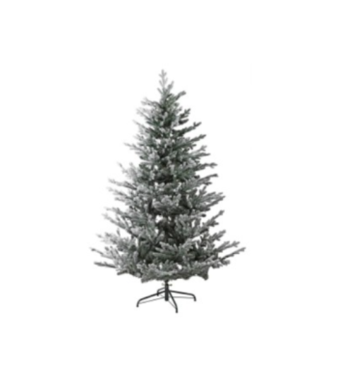6ft 400 LED Lit Flock Tree