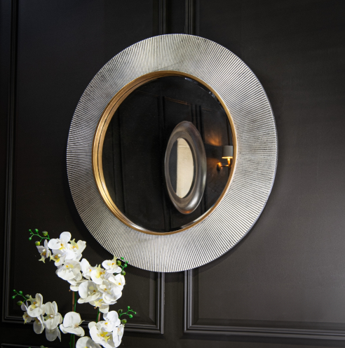 Ellen Silver Finish Wall Mirror