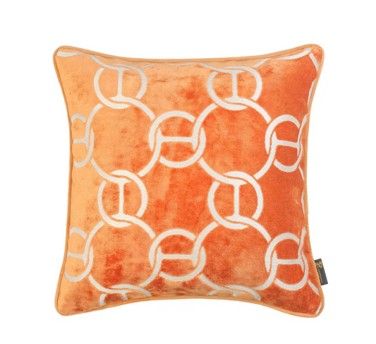 Paul Moneypenny Large Hookup Orange Cushion 56 x 56