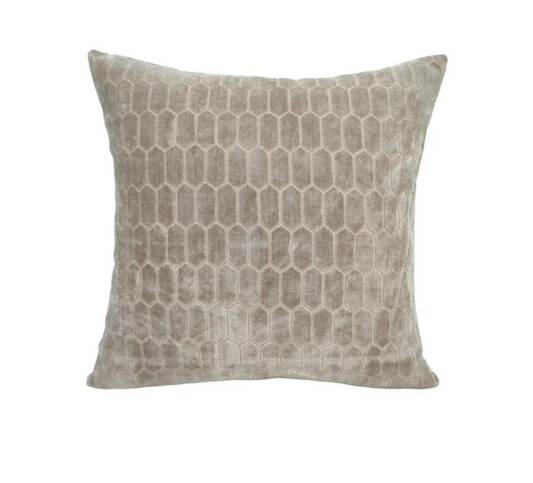 Malini Albie Taupe Cushion