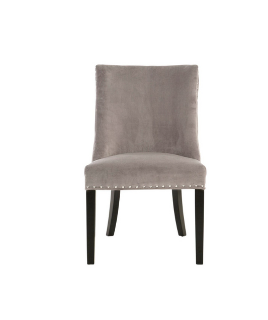 Rendal Park Grey Velvet With Tufted Back Dining Chair