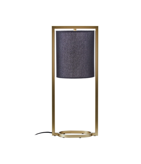 Leia Black Shade With Gold Finish Metal Frame Table Lamp