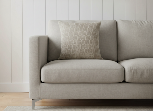 Malini Albie Taupe Cushion