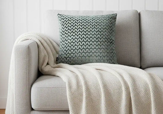 Chimes - Large Oslo Pinegreen Cushion 56 x 56