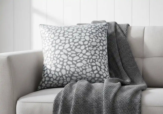 Chimes - Grey Pebbles Cushion 43 x43