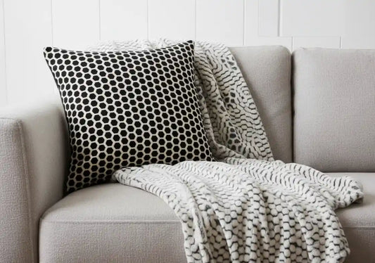 Chimes - Large Jorvik Black Cushion 56 x 56