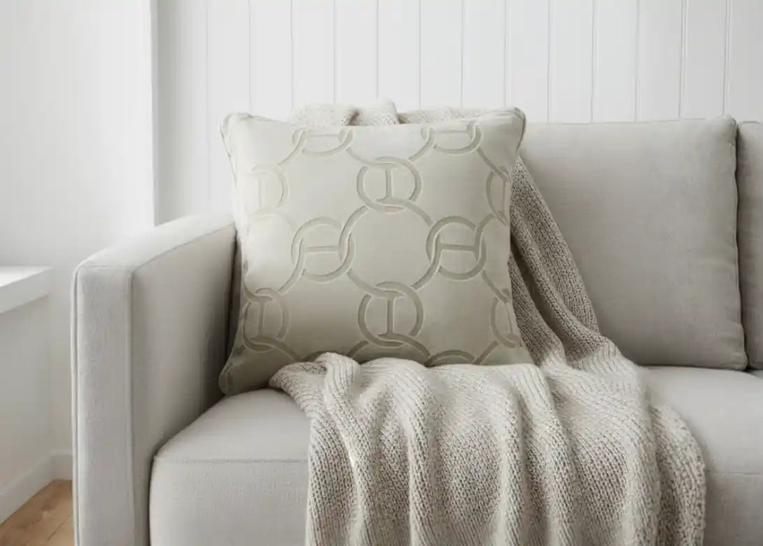 Paul Moneypenny Large Hookup Ivory Cushion 56 X 56